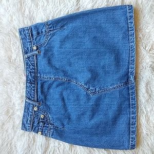 BDG Retro High Waist Zipper Detail Funky Fun Jean Mini Skirt M